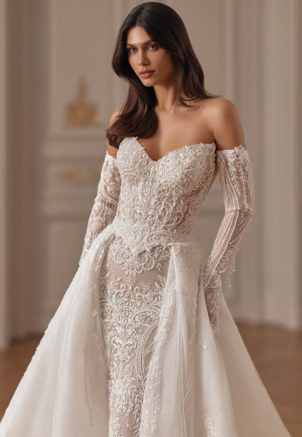 Pollardi Gleam Lace Mermaid Wedding Dress