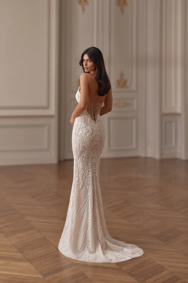 Pollardi Gleam Lace Mermaid Wedding Dress