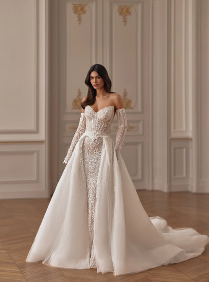 Pollardi Gleam Lace Mermaid Wedding Dress