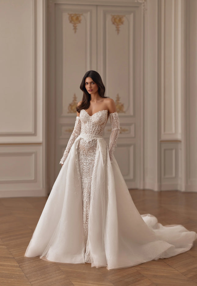 Pollardi Gleam Lace Mermaid Wedding Dress