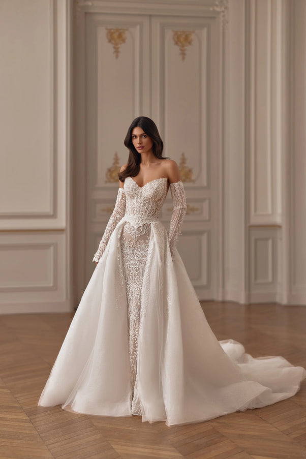 Pollardi Gleam Lace Mermaid Wedding Dress