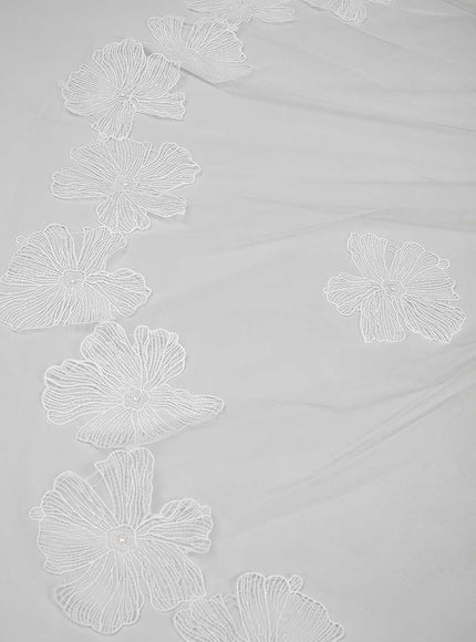 Poppy Large Floral Lace Cathedral Veil