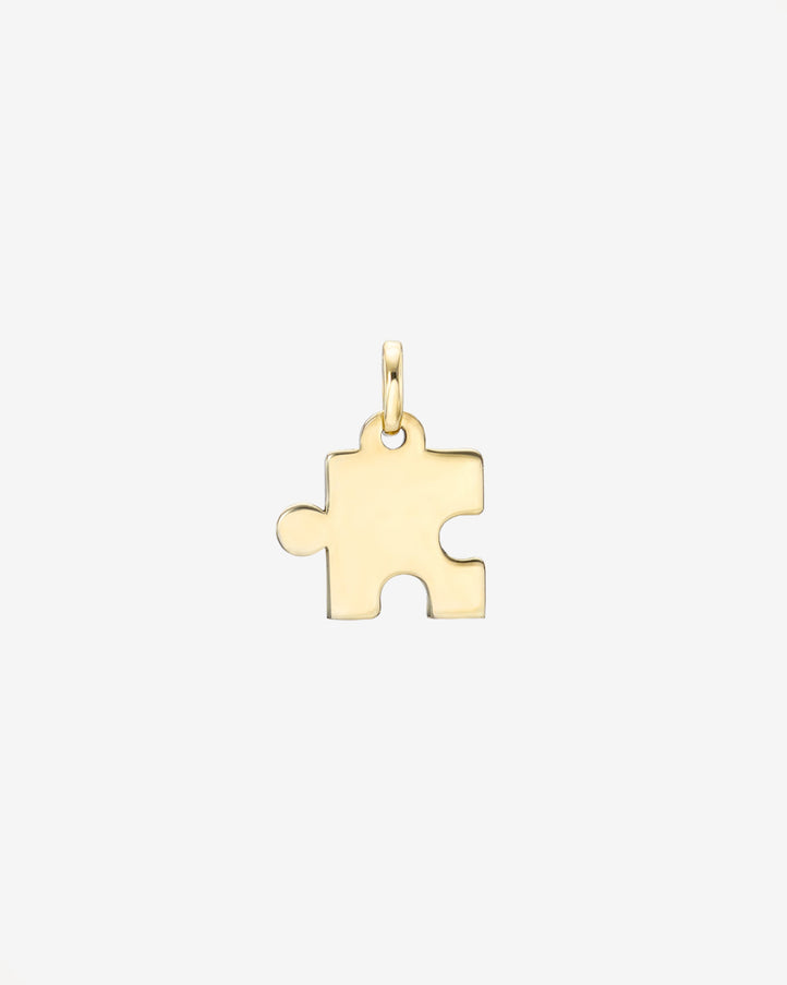 Zoe Lev 14K Gold Puzzle Piece Pendant