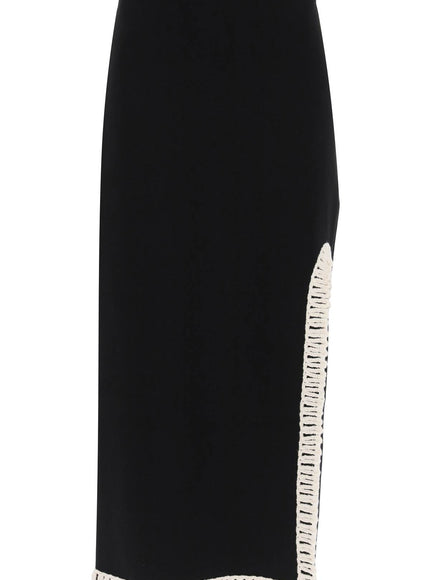 By Malene Birger gabie maxi skirt with crochet trims