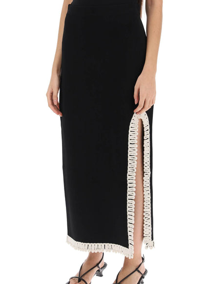 By Malene Birger gabie maxi skirt with crochet trims