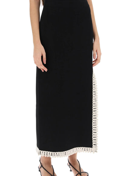 By Malene Birger gabie maxi skirt with crochet trims