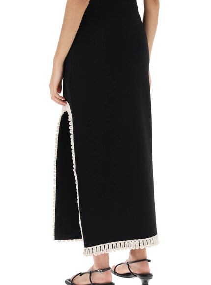 By Malene Birger gabie maxi skirt with crochet trims