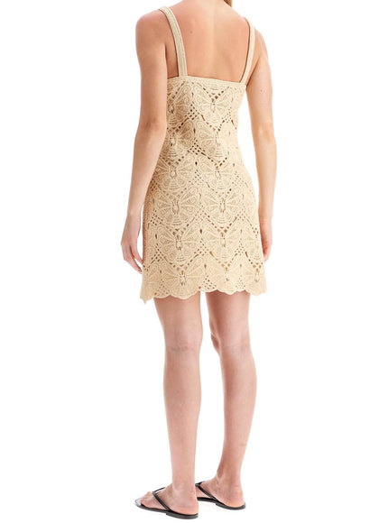 By Malene Birger crochet fall mini dress