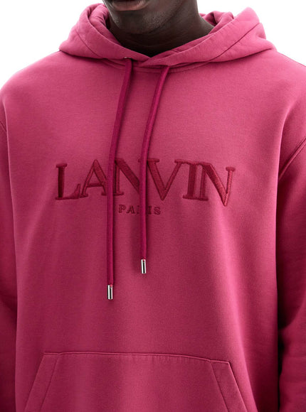 Lanvin hooded sweatshirt with embroidered logo