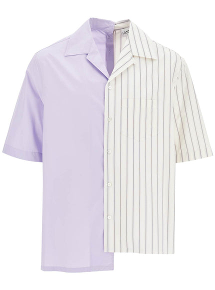 Lanvin asymmetric bowling shirt with