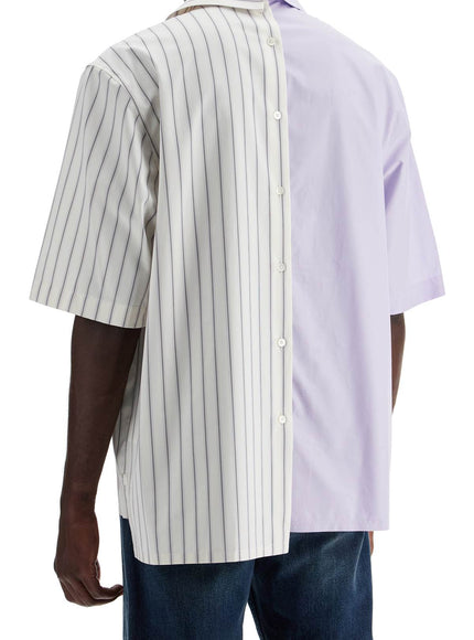 Lanvin asymmetric bowling shirt with