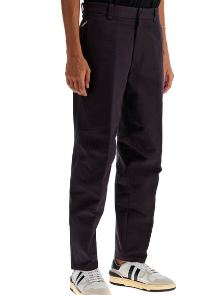 Lanvin biker gabardine trousers