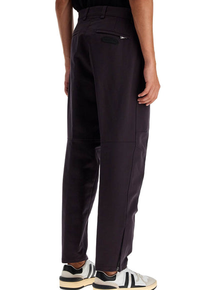 Lanvin biker gabardine trousers