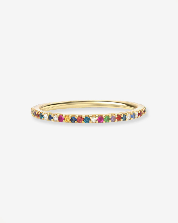 Zoe Lev Rainbow Eternity Band