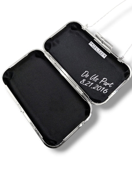 Raven "Til Death" Crystal Clutch
