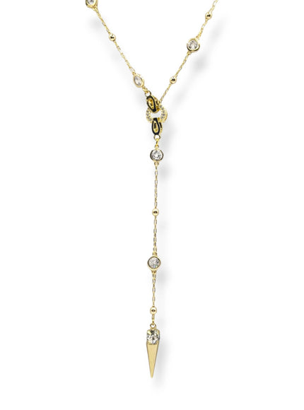 Ricky Spike Charm Lariat Necklace
