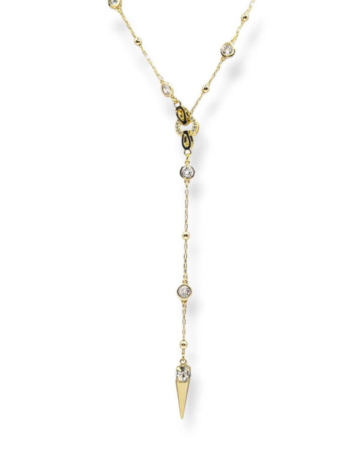 Ricky Spike Charm Lariat Necklace
