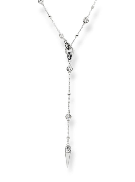 Ricky Spike Charm Lariat Necklace