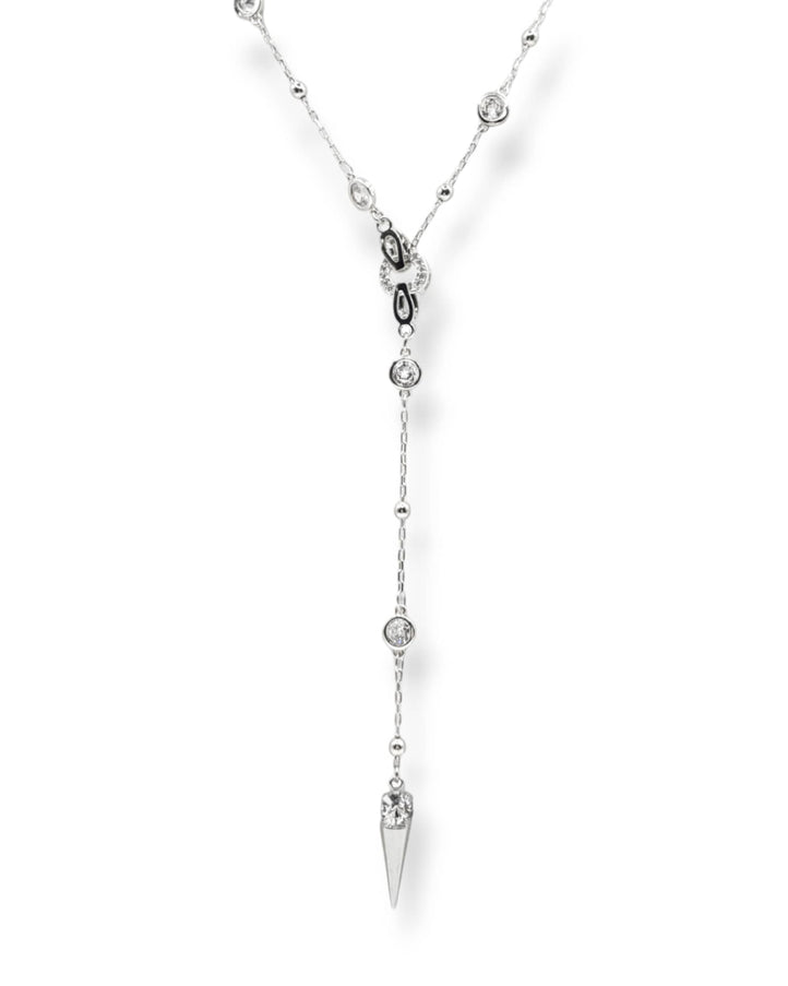 Ricky Spike Charm Lariat Necklace