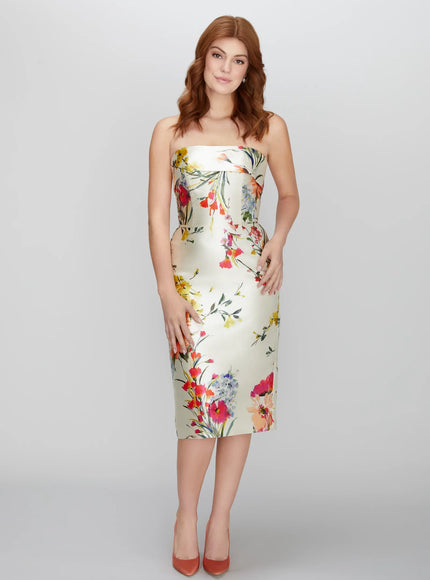 Anne Barge Robyn Floral Mikado Midi Gown