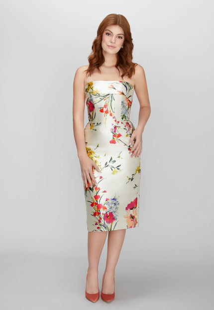 Anne Barge Robyn Floral Mikado Midi Gown