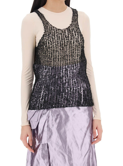 Maison Margiela textured mesh top for testing