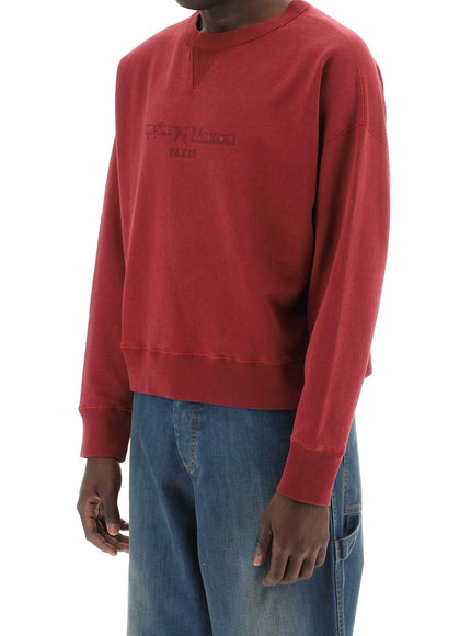 Maison Margiela reverse logo sweatshirt with hood