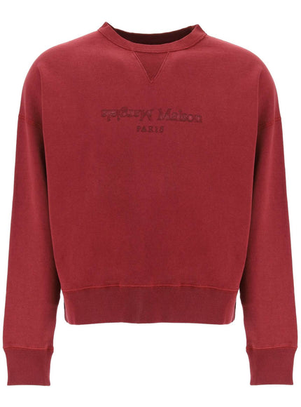 Maison Margiela reverse logo sweatshirt with hood