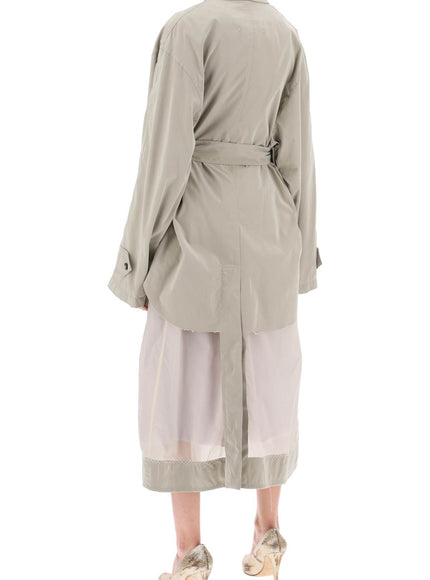 Maison Margiela reversible trench coat with déco