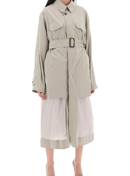 Maison Margiela reversible trench coat with déco