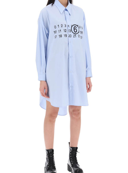 MM6 Maison Margiela shirt dress with numeric logo