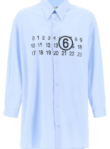 MM6 Maison Margiela shirt dress with numeric logo