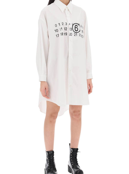 MM6 Maison Margiela shirt dress with numeric logo