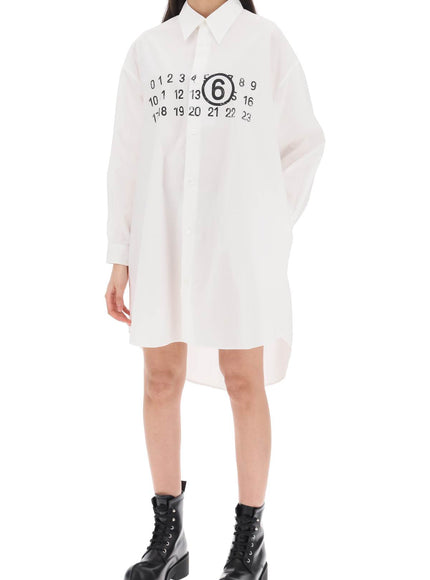 MM6 Maison Margiela shirt dress with numeric logo