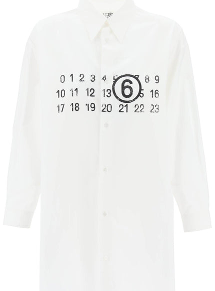 MM6 Maison Margiela shirt dress with numeric logo