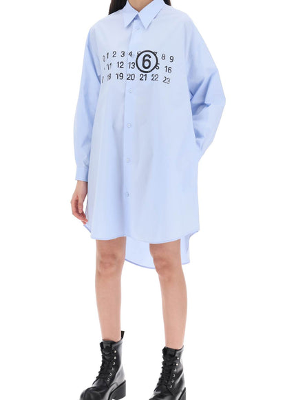 MM6 Maison Margiela shirt dress with numeric logo