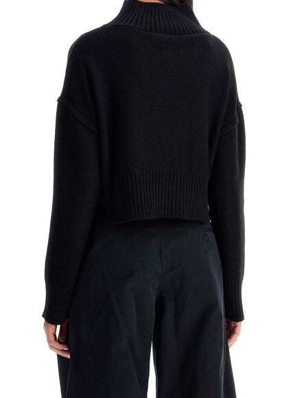 MM6 Maison Margiela destroyed short pullover sweater