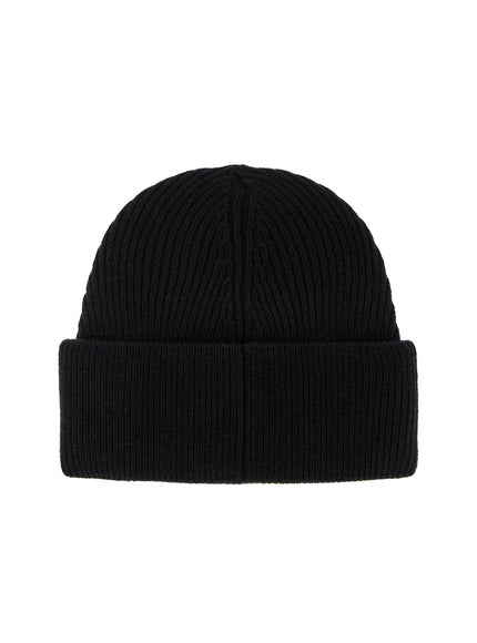 MM6 Maison Margiela "wool beanie hat with large logo patch"