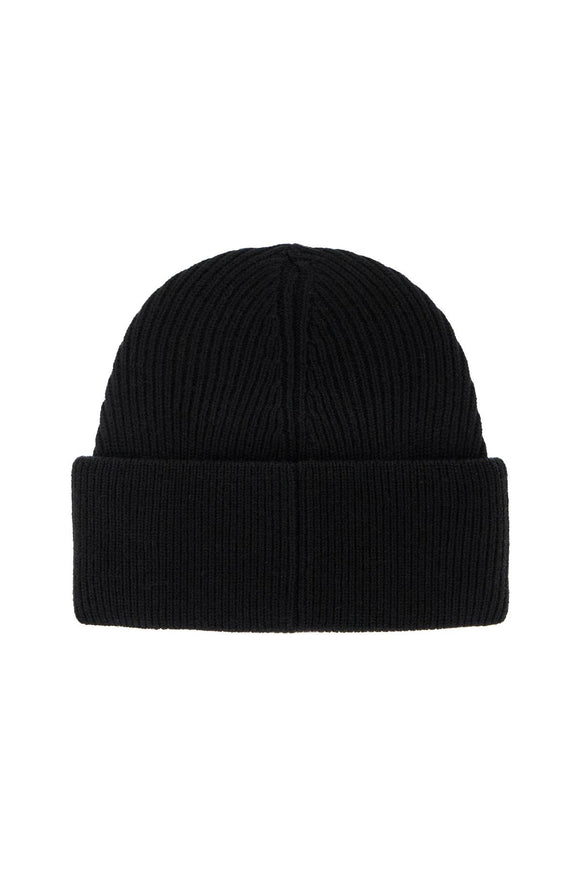 MM6 Maison Margiela "wool beanie hat with large logo patch"