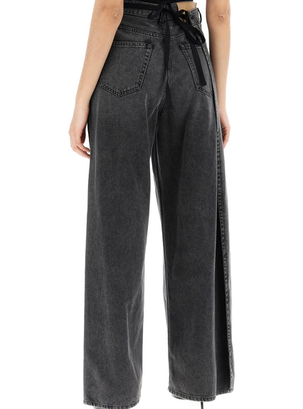 MM6 Maison Margiela hybrid panel jeans with seven