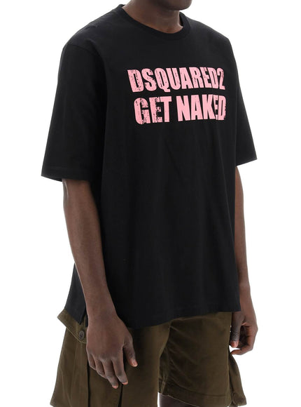 Dsquared2 skater fit printed t-shirt