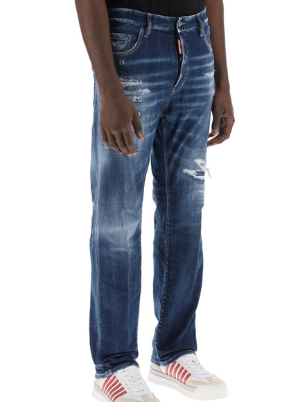 Dsquared2 destroyed denim jeans in 642 style