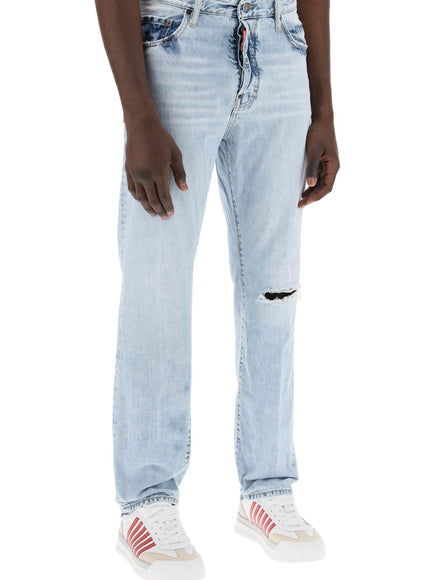 Dsquared2 light wash palm beach jeans with 642