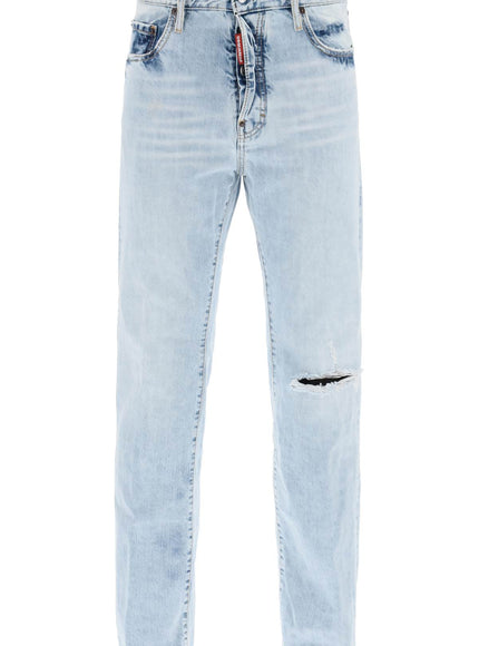 Dsquared2 light wash palm beach jeans with 642