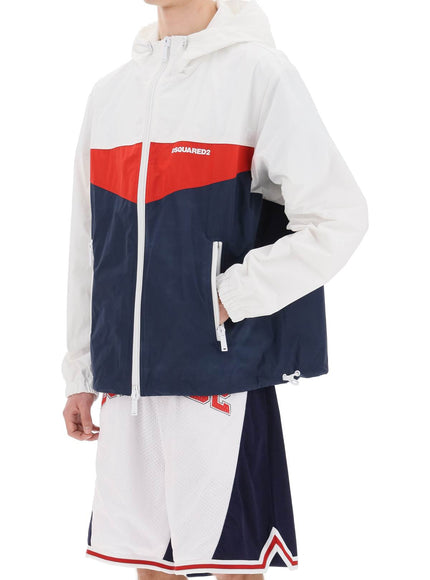 Dsquared2 color block windbreaker jacket