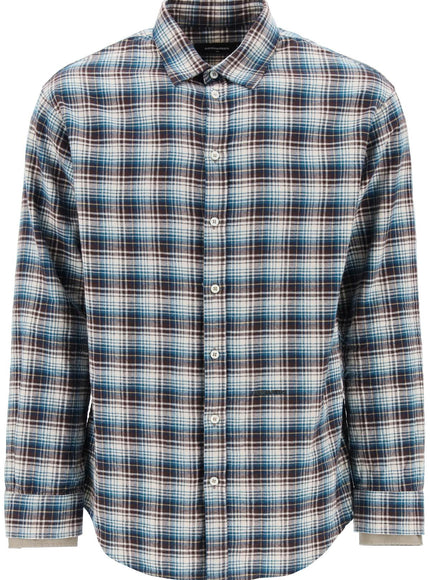 Dsquared2 check shirt with layered sleeves