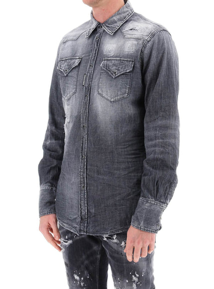 Dsquared2 denim western shirt