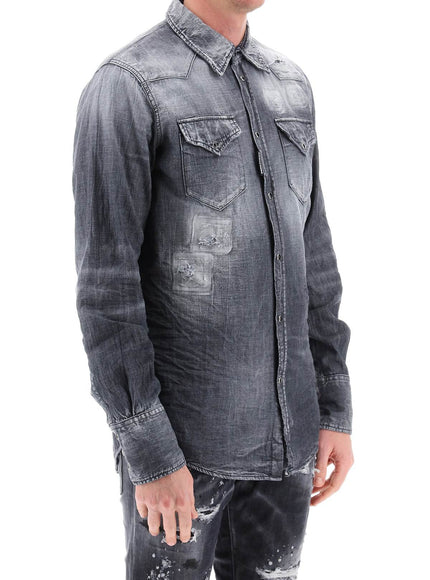 Dsquared2 denim western shirt