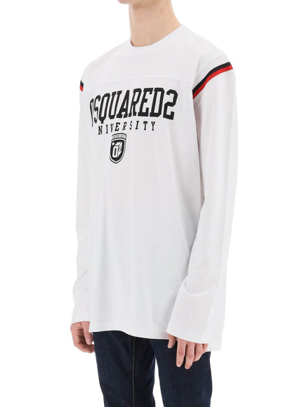 Dsquared2 long-sleeved varsity t-shirt