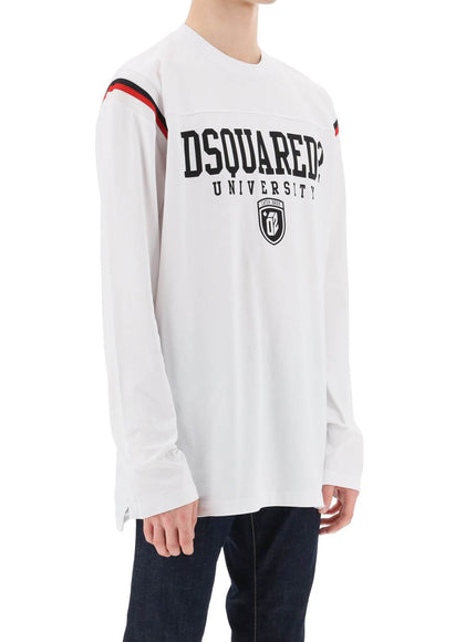 Dsquared2 long-sleeved varsity t-shirt